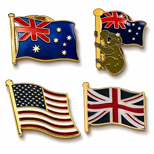 Country Flag Lapel Pin Badge