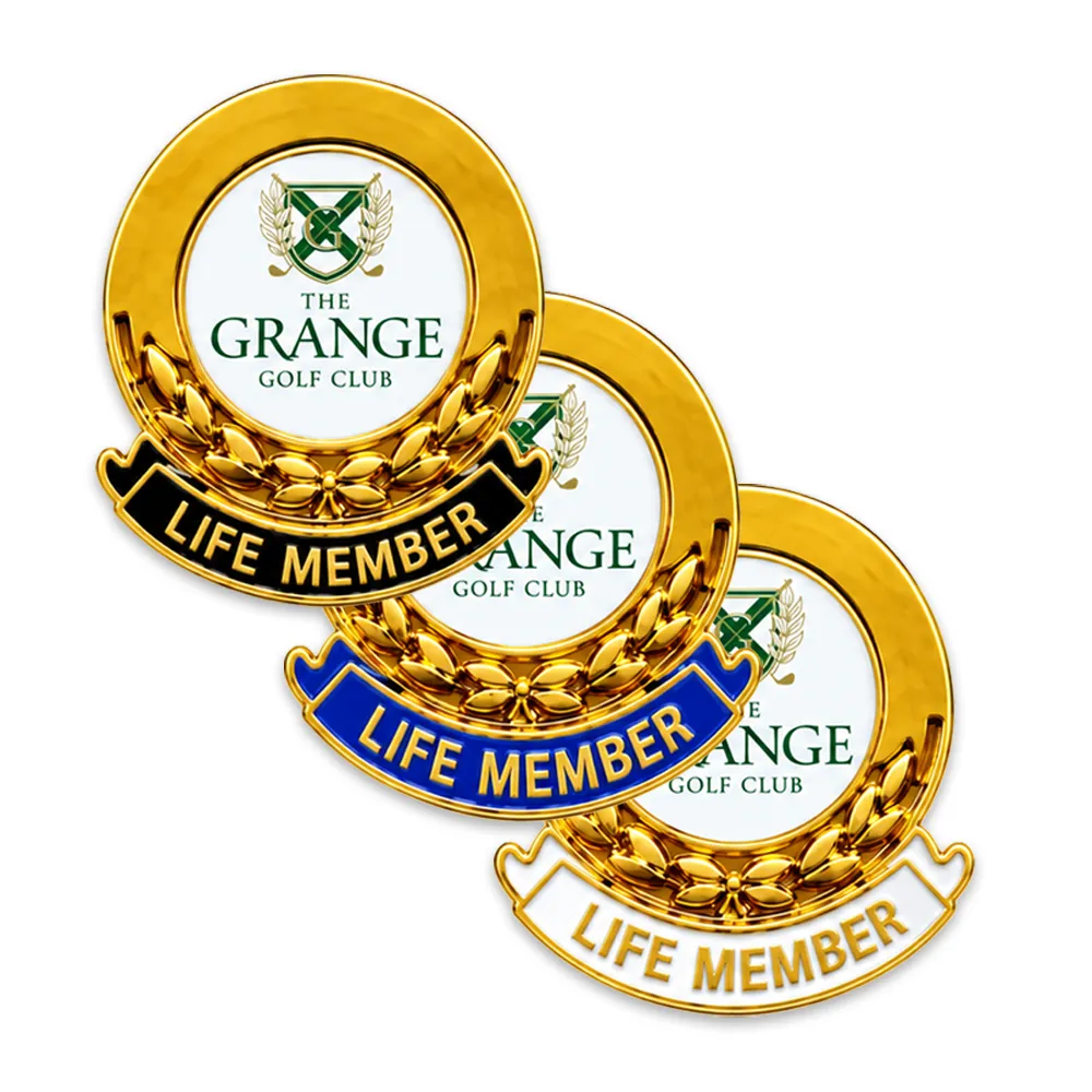 In Stock Logo Insert Life Member Badge