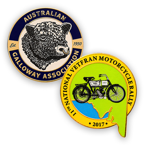 Hard Enamel with Print Lapel Pins