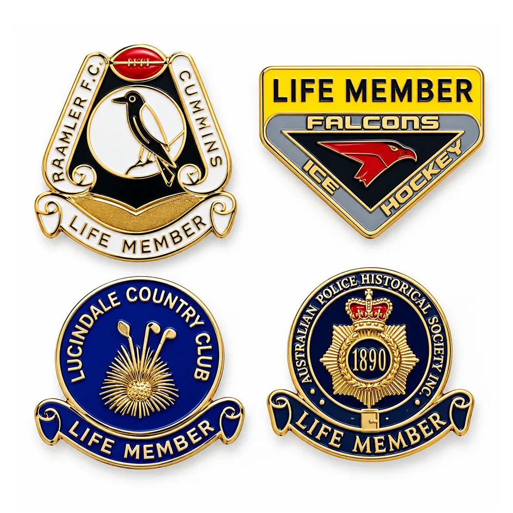 Custom Life Member Badges