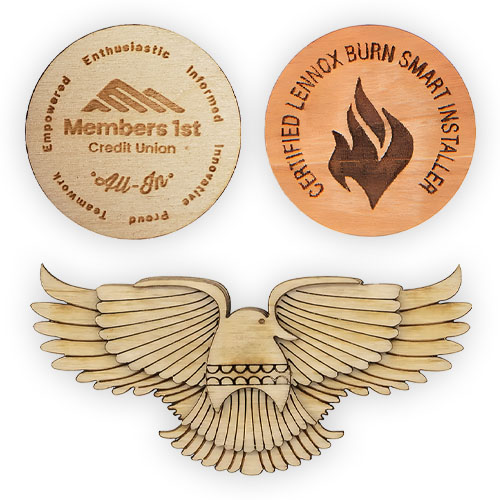 Wooden Lapel Pins